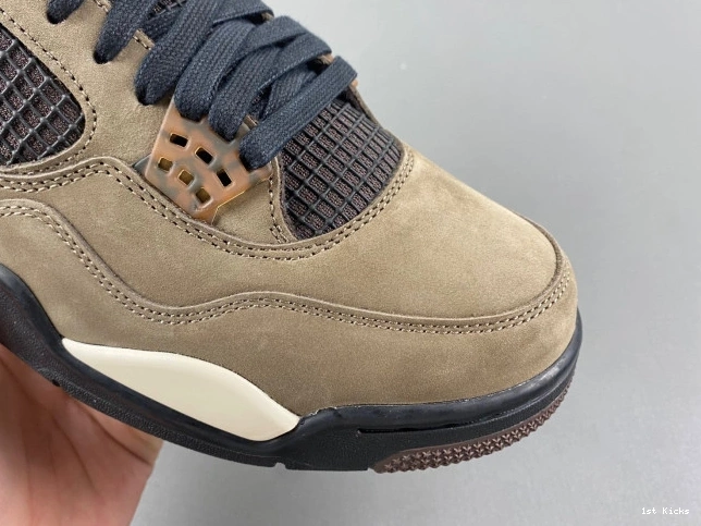 1st Kicks Jordan AJ4-882335 Travis Retro 4 Air Brown TS x Scott 0824